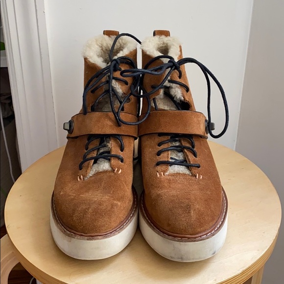 Coach Shoes - Coach Shearling Suede boots